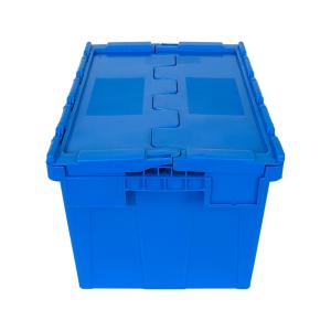 Logistics Distribution Container Customized Color Plastic PP Crate with Lid