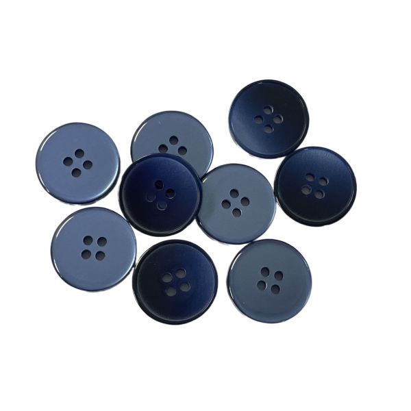 Fancy Shirt Buttons Dark Navy 28L With little rim Use On garment