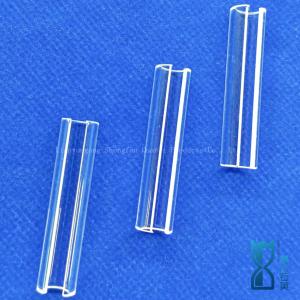 High Transparencye Fused Silica Custom Semicircular Quartz Tubes Glass Pipe