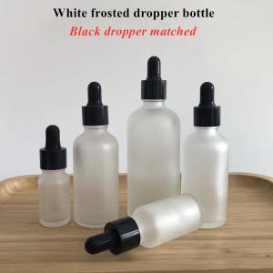 Skincare 2 Oz Frosted Dropper Bottles Clear Empty Dropper Bottles