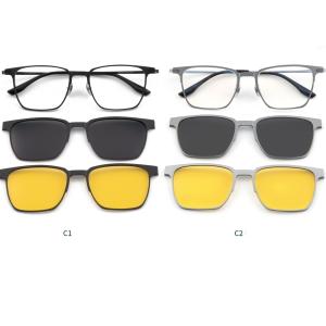 Large Frame Optical Glasses Set Of Polarized Night-Vision Film
