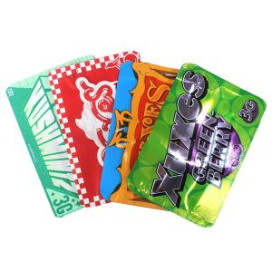 Glossy Packaging Weed Mylar Stand Up Bags Custom Stand Up Zipper