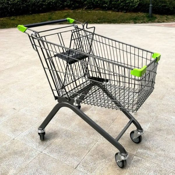 Buy Metal Shopping Trolleys Carts With Strong Rubber Wheels at wholesale prices