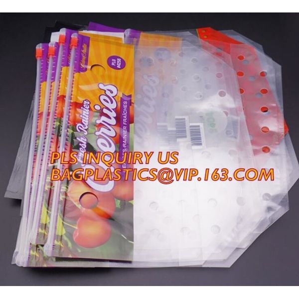 fresh cherries packaging bags with carrier handle, Pack Grape/cherry/Fresh Fruit