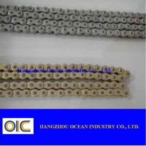 Quality Sport Silver Steel Motorcycle Chain with 120 Links and 10.16mm Roller Diameter for sale