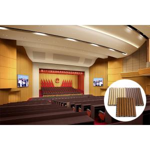 Fireproof Acoustic Material Grooved Wooden Acoustic Panel With CE Certificate