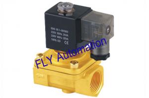 Quality NBR or fluororubber Sealed Brass Zinc Two Ways Electric Water Solenoid Valves PU220-08 for sale