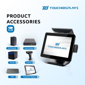 Cashier Machine POS System 15 Inch 1024x768 Optimal Resolution