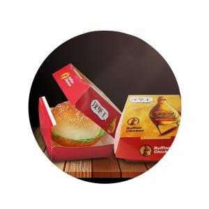DISPOSABLE HAMBURGER & SANDWICH & FOOD BOX, SUSHI BOX, FOOD GRADE PAPER MATERIAL
