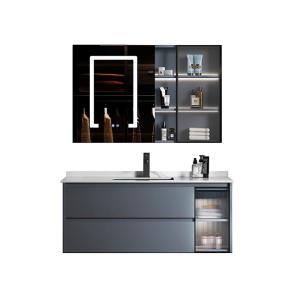 MDF boards Bathroom Basin Units , ISO9001 Bathroom Single Sink Vanities