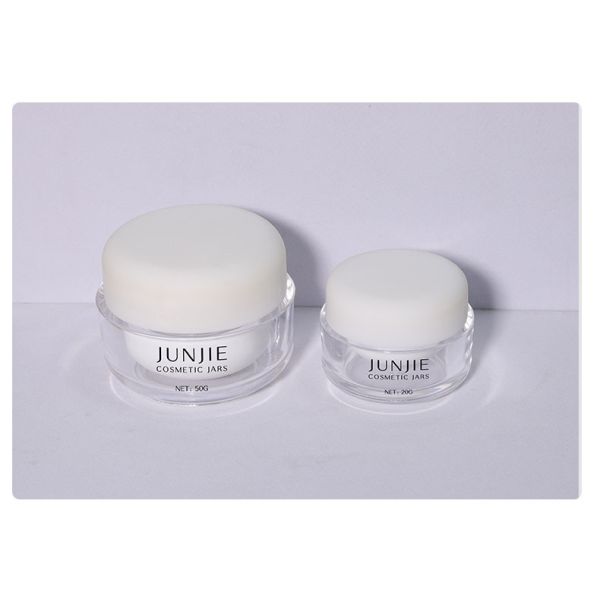 15ml/20ml/50ml Acrylic Empty Cosmetic Jar Skin Care Containers With Plastic Screw Cap For Facial Lotions