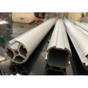 Silver Anodized T Slot Aluminum Extrusion Profile Round Assembly Line