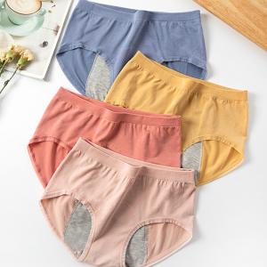 China Menstrual Women Cotton Panties Leakproof Quickdry Flexible Fabric on sale