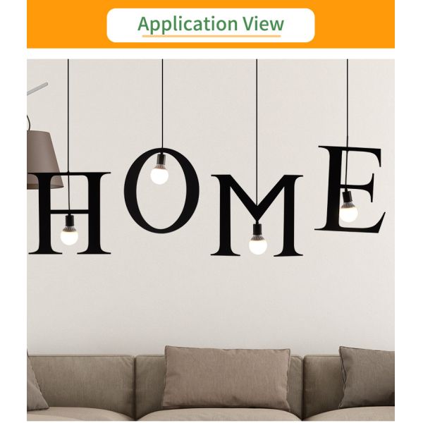 Nordic Pendant Lights Letter Light Decorative A to Z Alphabet Living Room Hotel Loft Pendant Lamp(WH-VP-184)