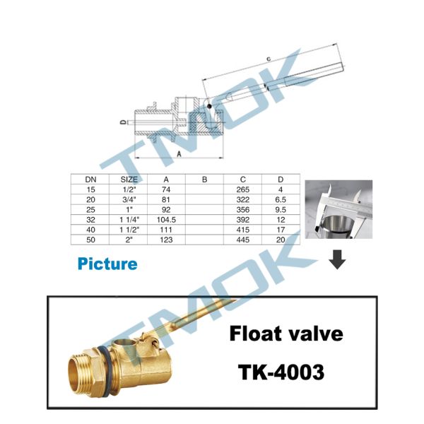 Hydraulic 15mm Float Valve