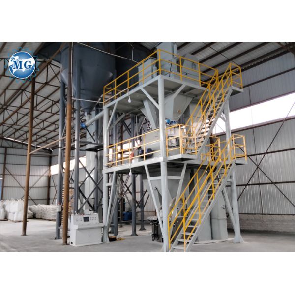 Buy Automatic Packaging Tile Adhesive Production Machine With Forced Twin Shaft Mixer For 200m2 at wholesale prices