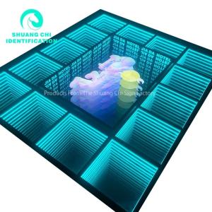 Indoor Outdoor Customization Technological Light and Shadow Infinity Floor Neon