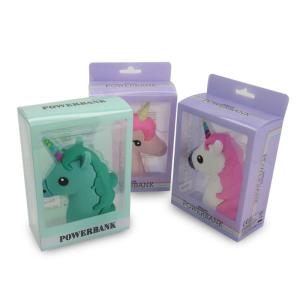 Cartoon 5V1A 2600mAh Unicorn Charging Power Bank MSDS