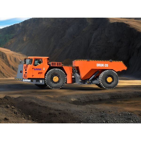 Original VOLVO Engine DERUI Underground Dump Truck Payload 20 Tons