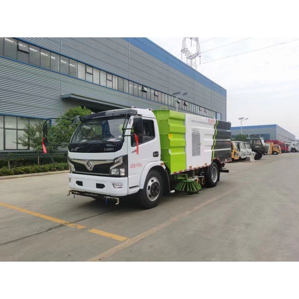Pure Electric Road Sweeper With High-pressure Water Flushing Function for Airport Road Cleaning