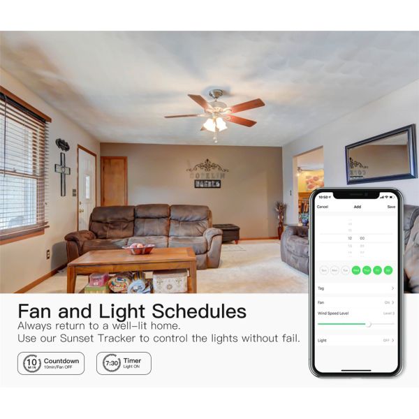 Wi-Fi Fan&Dimmer Switch
