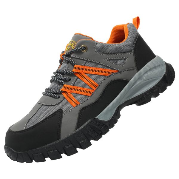Shengjie Men'S Fashionable Work Shoes Steel Toe Steel Sole Anti-Smash Anti-Puncture Construction Site Safety Shoes