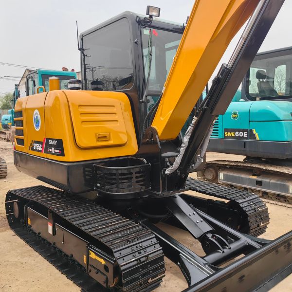95% New Used SANY Excaavtors SY55C 5 Ton Mini Hydraulic Crawler Digger