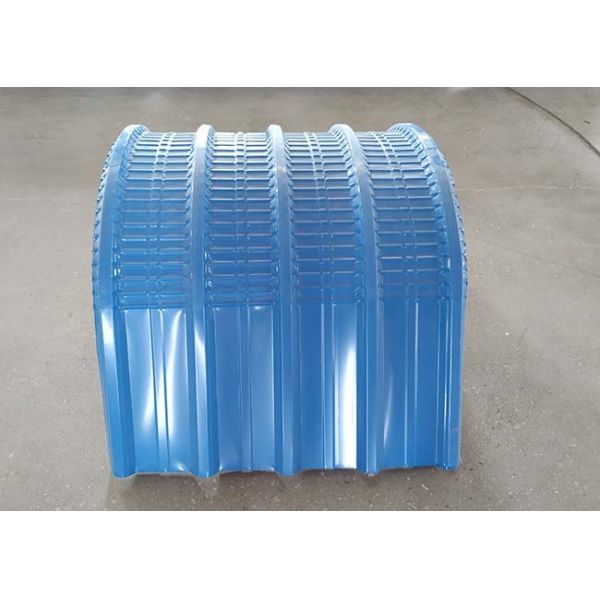 PPGI / GI Roof Panel Roll Forming Machine , A / C Motor Metal Sheet Forming Machine