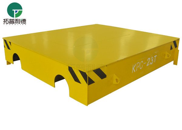 2T Hot Sale Industrial Metal Plate Railway Transfer Electric Trolley