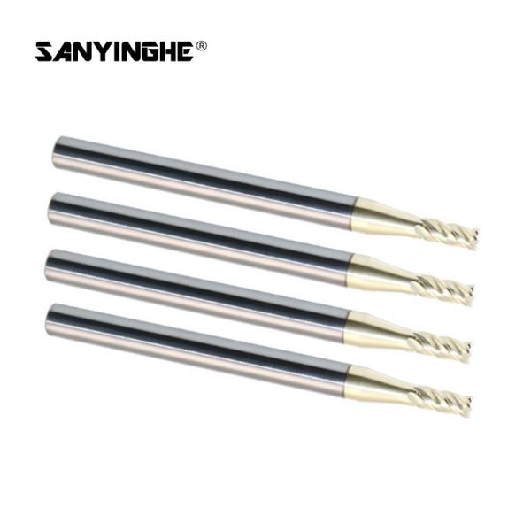 2 3 4 Flute Square Solid Carbide End Mill Flat Milling Cutter CNC Cutting Tool For Hard Steel Stainless Steel