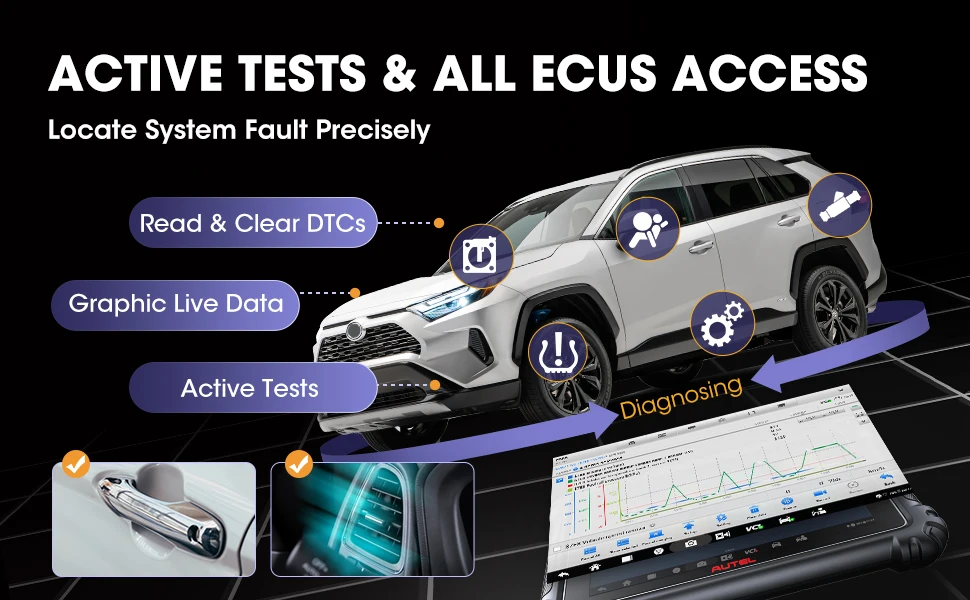 Autel MK906PRO Car Diagnostic Tool Bi-Directional Scanner CAN FD DOIP Support Upgraded MK906BT MS906BT