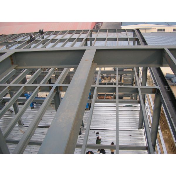 Fast Install Prefab Metal Warehouse Wind Resistance With Sandwich Panel Roof Cladding