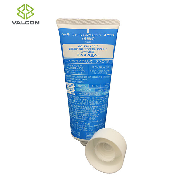 End Sealing Empty Lotion Tubes , Cream Tube Packaging 150 ML Facial Wash