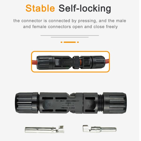 Buy PC Parallel 1000VDC Solar Cable Connectors IP67 at wholesale prices