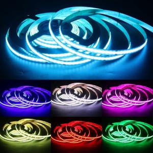 Remote Control DC 12V 24V Flexible LED Light RGB 756LEDs/M COB LED Tape Strip