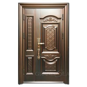 United Kingdom Style Class a Burglar Latest Design Fire Rated Main Exterior Security Steel Doors for Villa