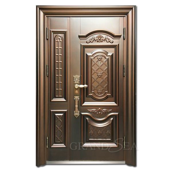 Buy United Kingdom Style Class a Burglar Latest Design Fire Rated Main Exterior Security Steel Doors for Villa at wholesale prices