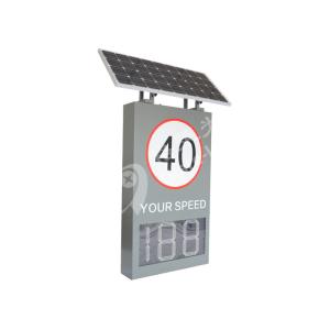 High Brightness LED Display Radar Speed Sign Waterproof Level IP65 Outdoor Solar