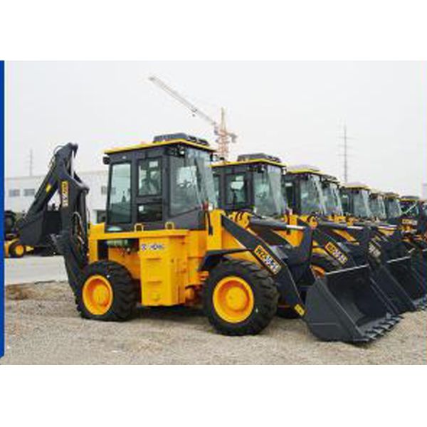 Middle Tractor Backhoe Loader With 60KW Power 1.2m3 Loading Capacity XT860
