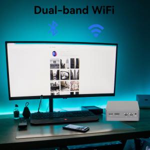 Dual ALN DDR4 Portable Custom Mini PC With One HDMI Dual Band WiFi And TF Slot