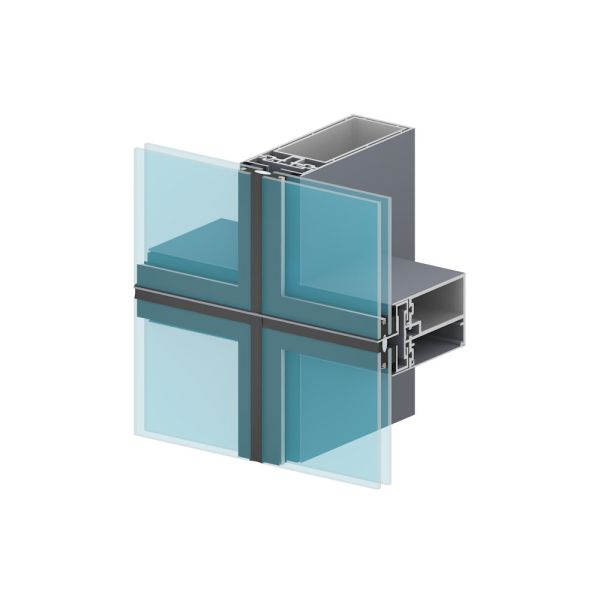6000 Series T3-T8 Aluminium Curtain Wall Profile Durable High Strength