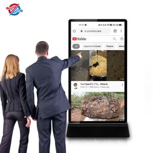 86" Full LCD Screen Standing Digital Signage Kiosk For Advertising Indoor