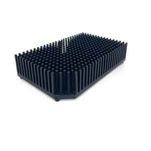 Extruded Anodizing Black Aluminium Profile Heat Sink AL6063-T5 Slotting