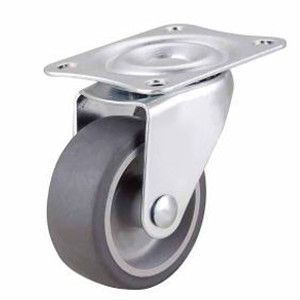 Quality Small Swivel Grey Themoplastic rubber caster, 2&quot;,2.5&quot;,3&quot; light duty TPR Caster for Basket, Moving castor for sale