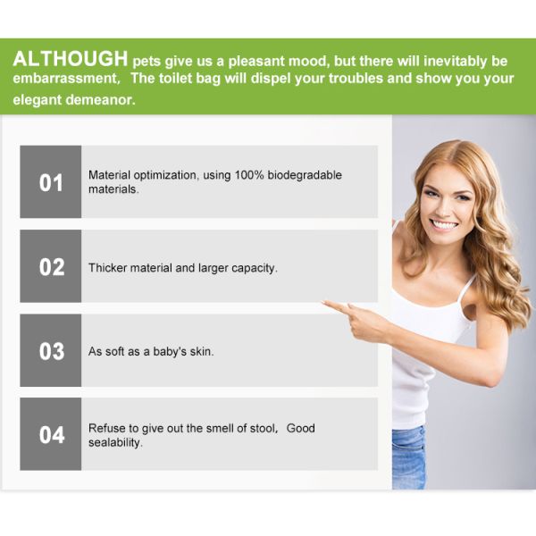 Eco-Friendly 100% Biodegradable Dog Pet Waste Poop Bags