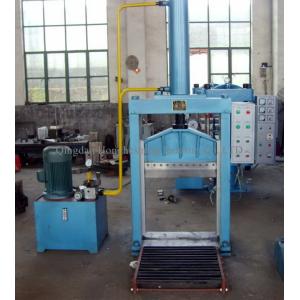 Vertical Hydraulic Guillotine Rubber Bale Cutter Single Blade Plastic Cutting