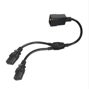 C20 to Dual C13 Power Splitter Cable 250V 15A for Data Centers