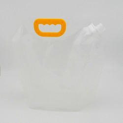 LDPE Clear Resealable Drink Pouches Spout Plastic Drinking Water Transparent
