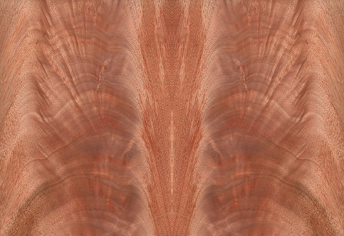 Natural Okoume Wood Veneer Specially Crotch Grain Slip Match Service For Hotel Decoration