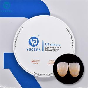 98 Translucent CAD Dental Zirconia Blocks Multi Layer Milling Zirconium